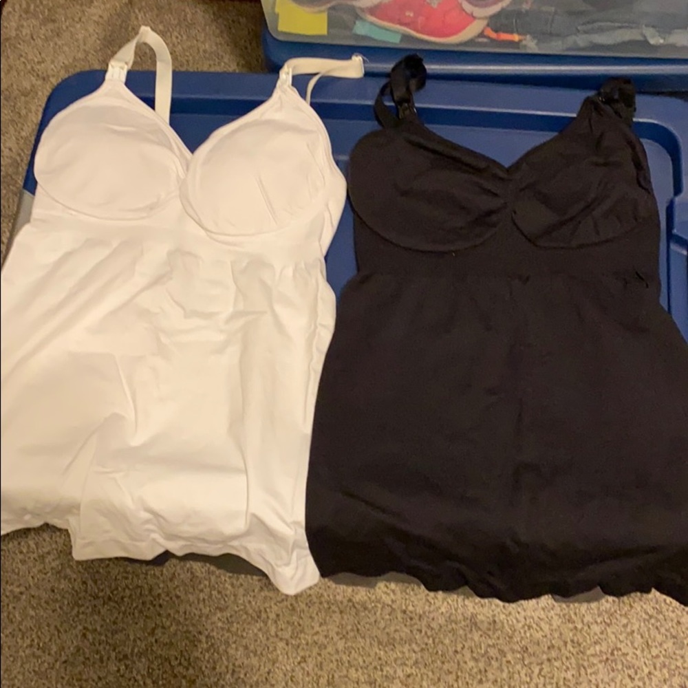 Nursing tank tops - set of 2